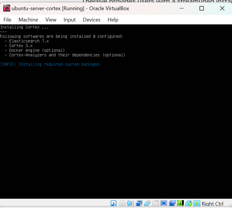 "Cortex installation"