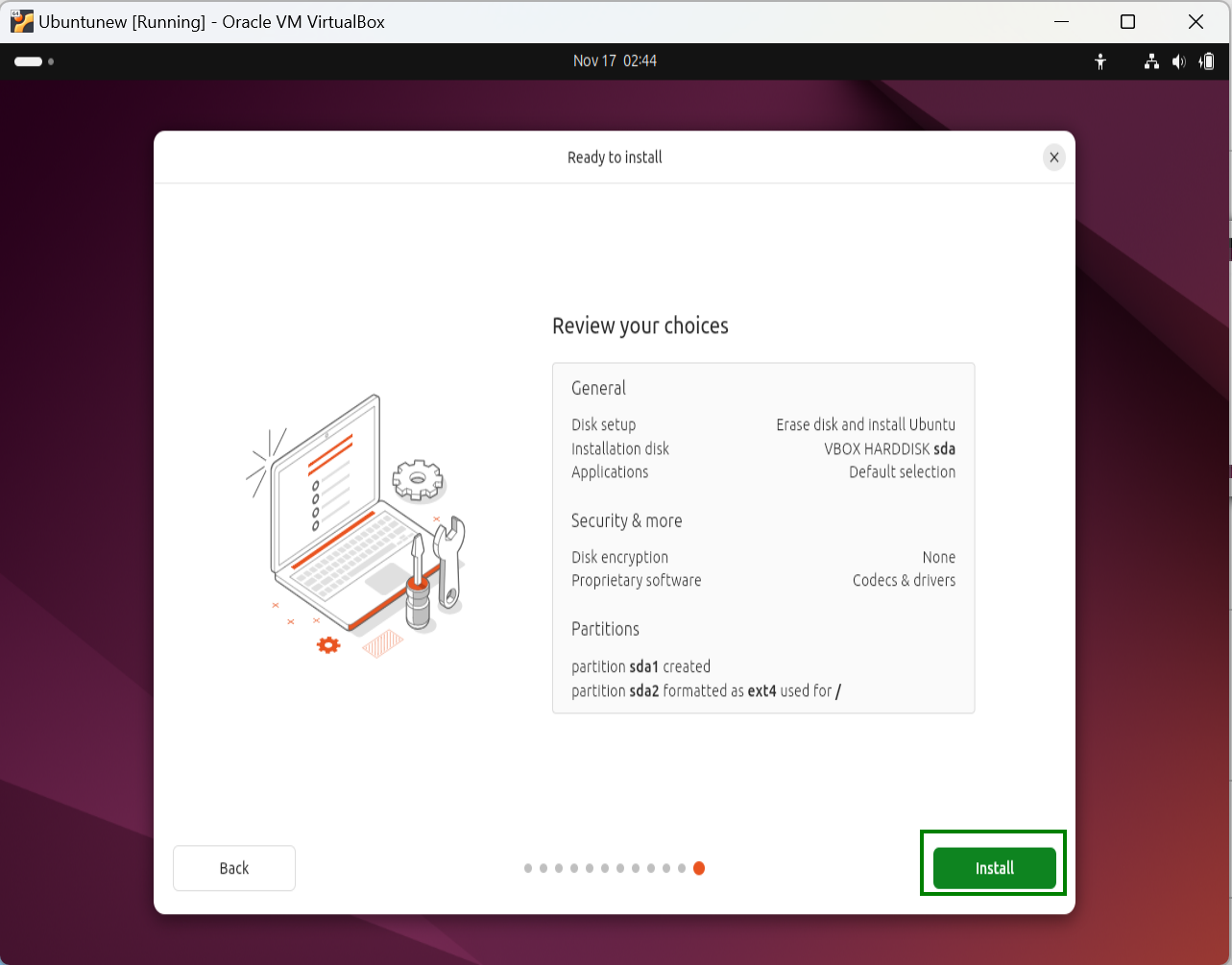 Select Ubuntu