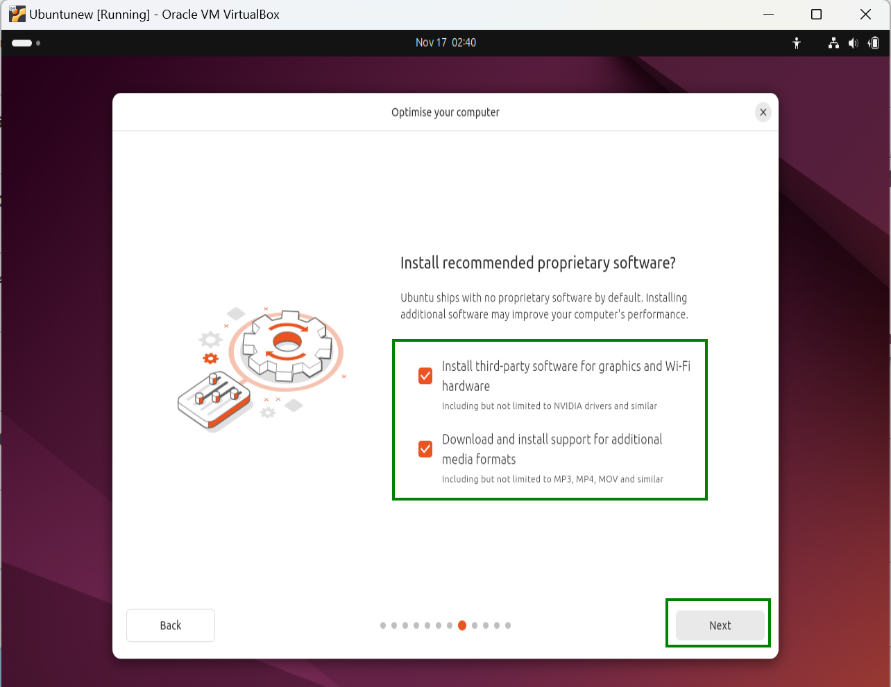 Select Ubuntu