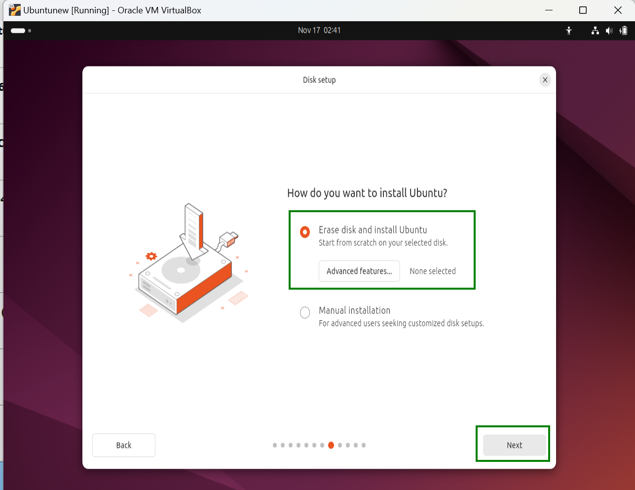 Select Ubuntu