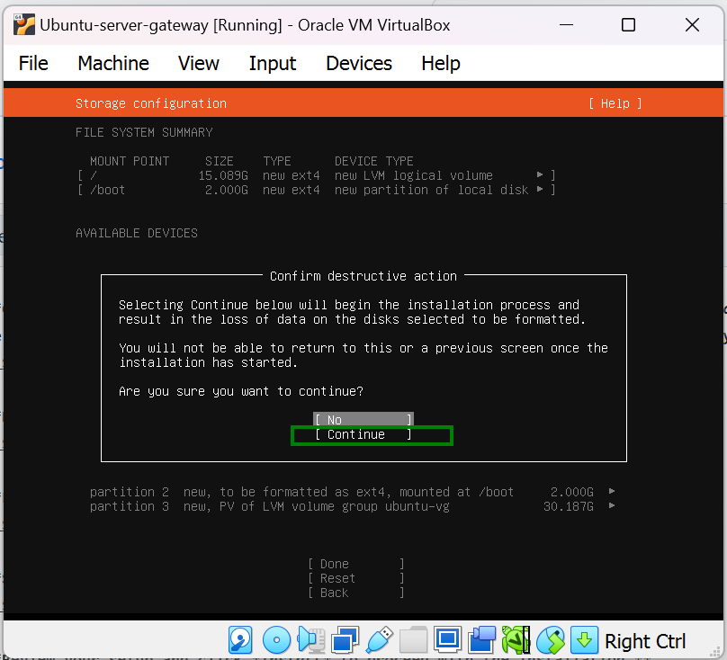 Select Ubuntu