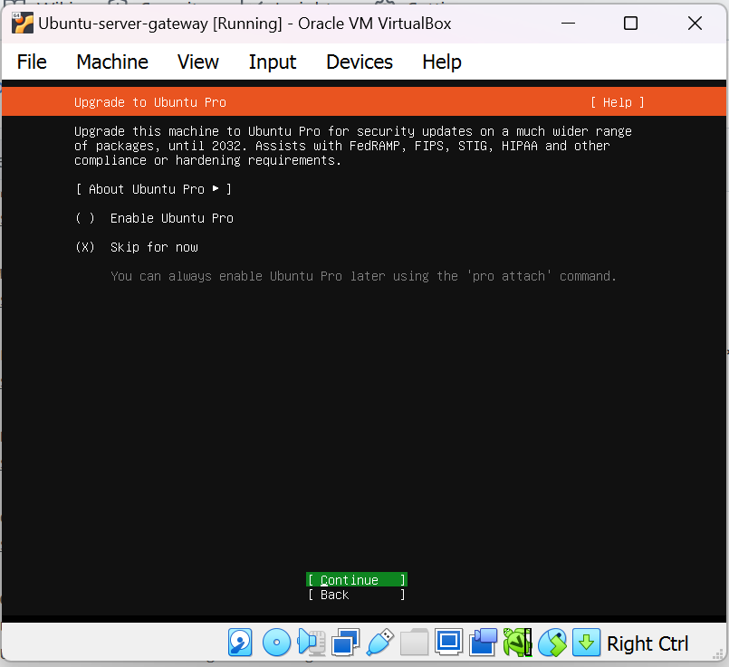 Select Ubuntu