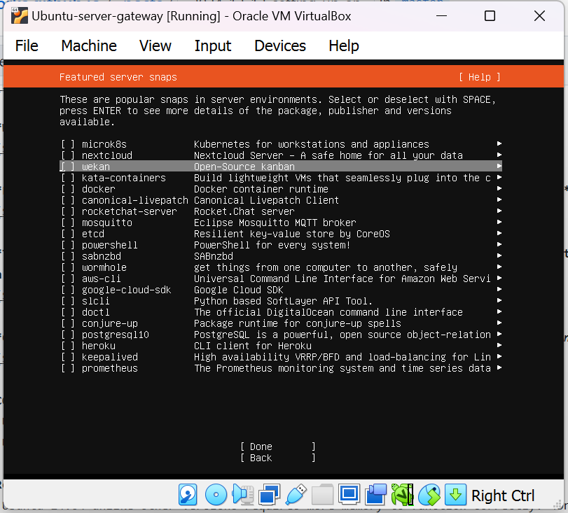 Select Ubuntu