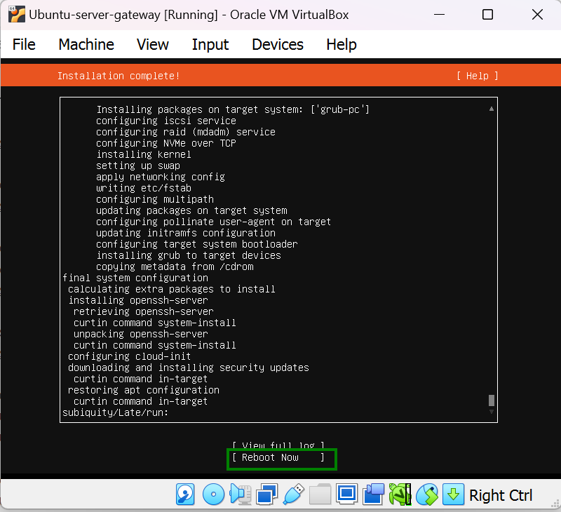 Select Ubuntu