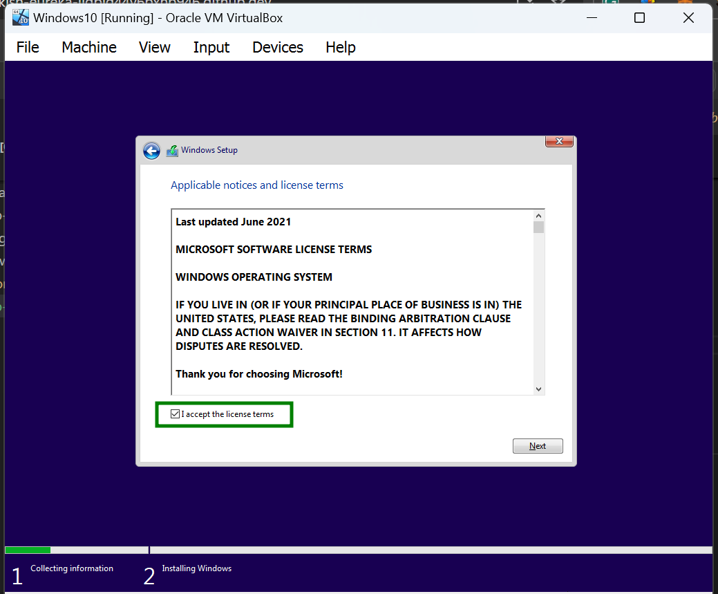 Windows10 creation