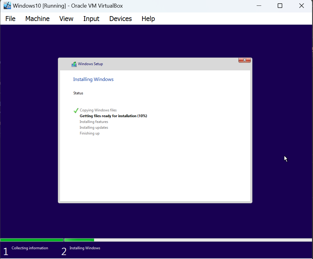 Windows10 creation
