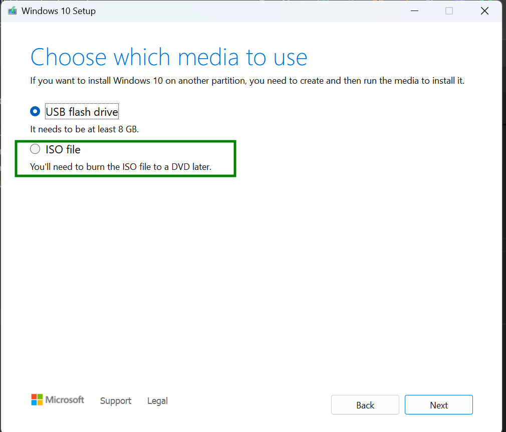 windows10 creation