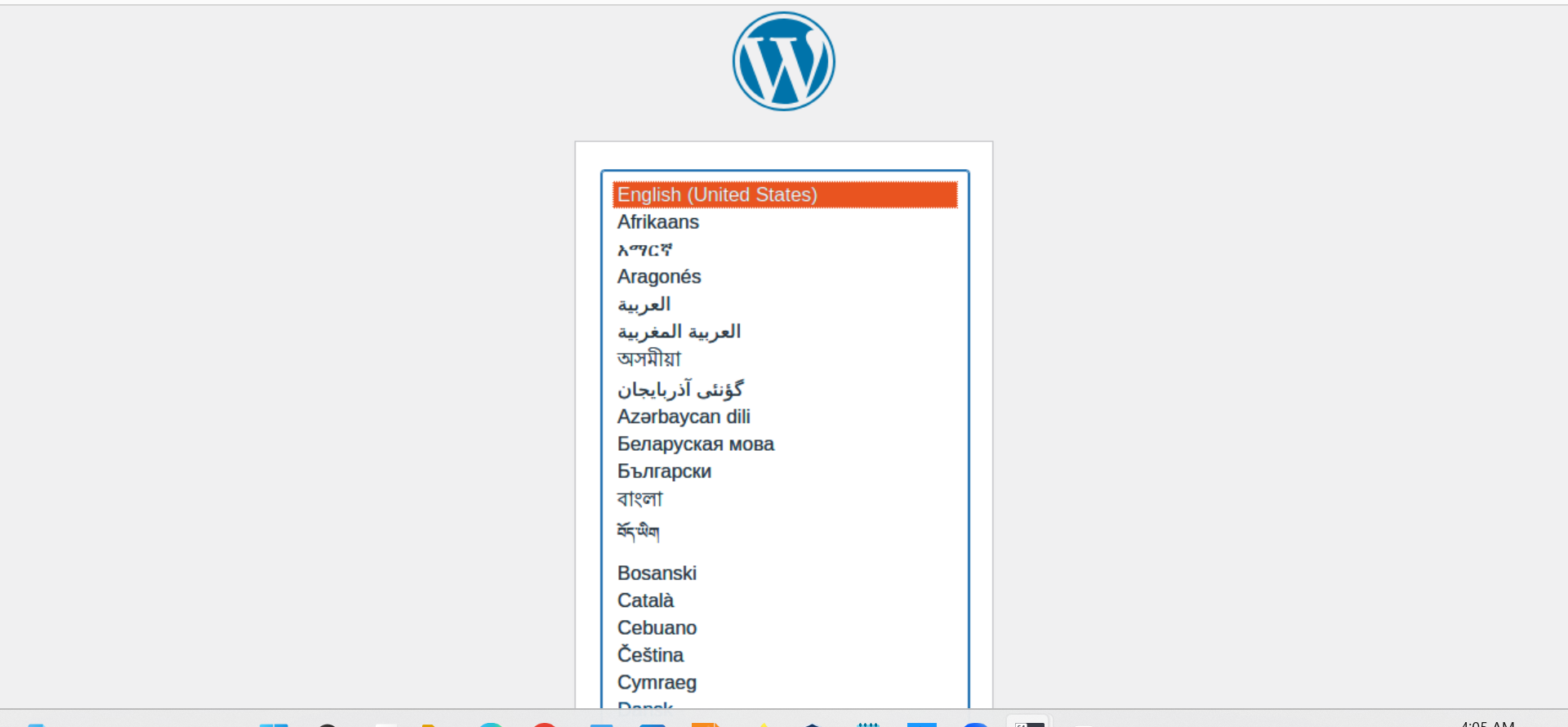 Alt img 'WordPress Installation'