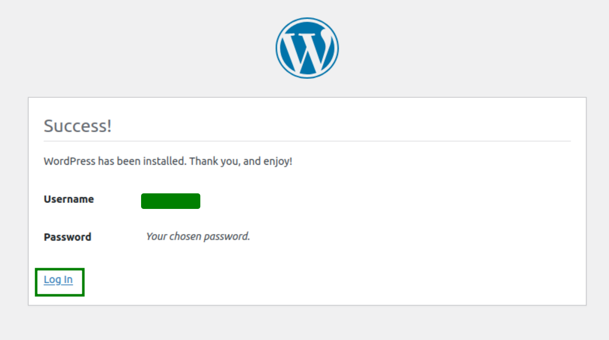 Alt img 'wordpress installation'
